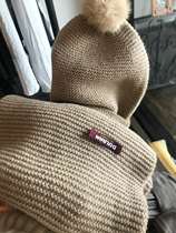 Mongolian Camel lambskin hat gloves collar three-piece set