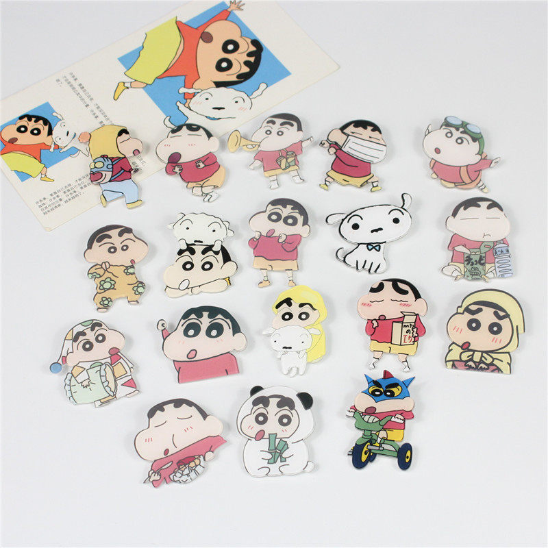 (new) crayons small new perimeter brooch badger badger bag clothing decoration