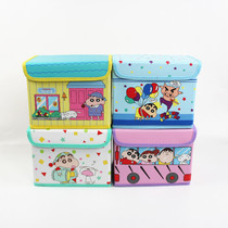 Crayon small new desktop containing box cartoon with cover containing box convenient for finishing foldable jewellery stationery storage box