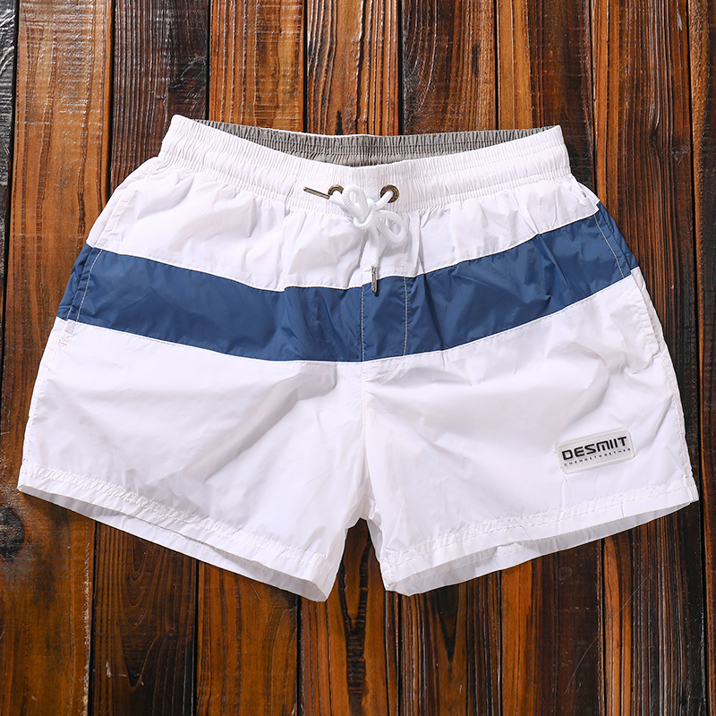 Quick-Drying Beach Shorts for Men, Swimming Shorts, Sports Three-Quarter Shorts with Lining, Loose Large Size Swimming Trunks