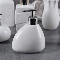 Hand sanitizer bottle Soap bottle Hotel household ceramic European-style Nordic small lotion pressing and dispensing night creative small bottle