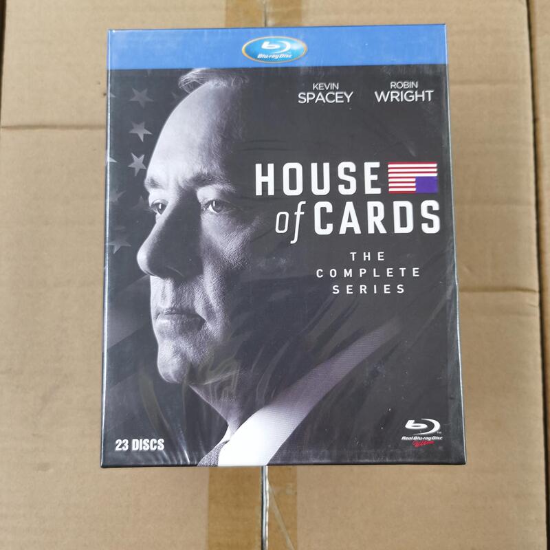 Blu-Ray Ultra Hd American Tv Series House of Cards Season 1-6 Complete Series Bd Disc Box Set 23-Disc Collector's Edition Blu-Ray Ultra Hd American Tv Series House of Cards Season 1-6 Complete Series Bd Disc Box Set 23-Disc Collector's Edition