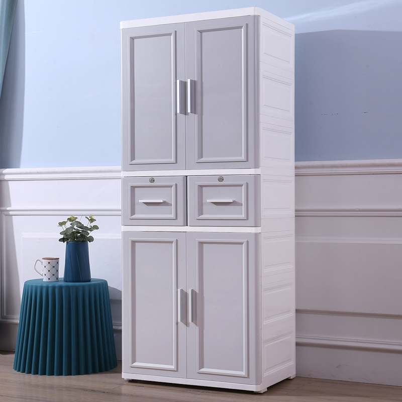 58 Faces Wide Plastic Children Hanging Wardrobe Simple Assembly Containing Cabinet Baby small closet Baby lockers Nordic Wind 