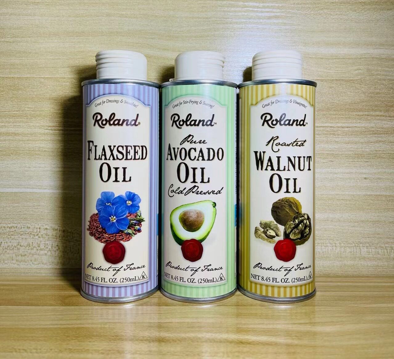 (2 bottles 193) Rolande walnut oil butter butter linseed oil linseed oil composition Oil baby Deputy food oil 250ml
