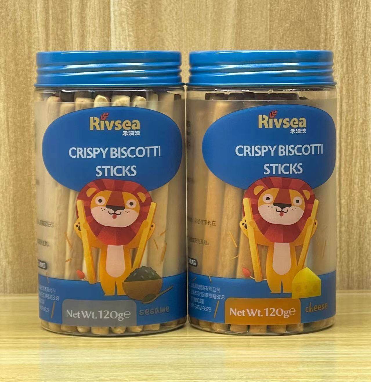 (4 Cans 83 2) Wo Magnificent Cheese Stick Cake Sesame Stick Cake Baby Finger Biscuit Stick Cake Snack 120g-Taobao
