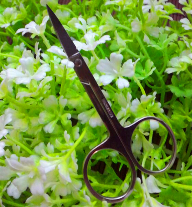 eyebrow trimming scissors stainless steel beauty scissors eyebrow trimming tools curved scissors small scissors makeup tools