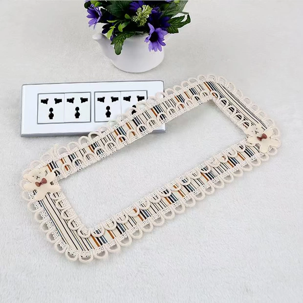 Wall-switch vải ống lót đóng bìa bụi switch ren bìa cắt công tắc bảo vệ công tắc ổ cắm bìa vỏ Han - Bảo vệ bụi áo trùm vệ sinh máy lạnh
