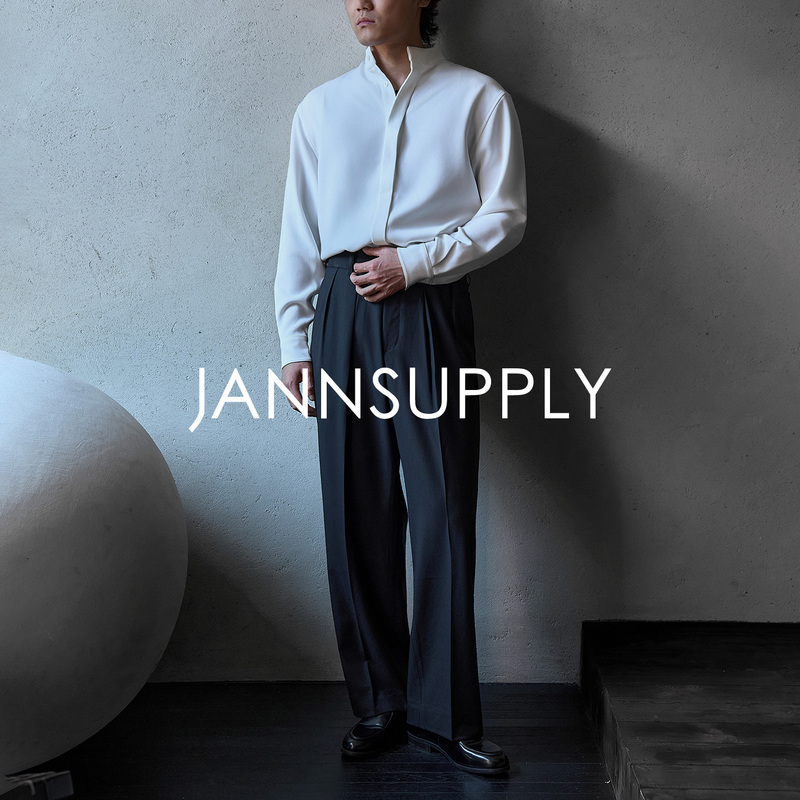 Jannsupply Vbc Italian Imported 110S Pure Wool High-Waisted Double-Pleated Dress Pants Jannsupply Vbc Italian Imported 110S Pure Wool High-Waisted Double-Pleated Dress Pants
