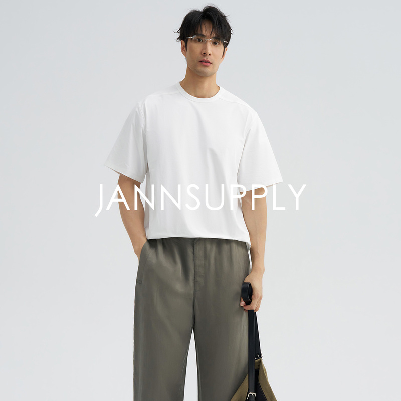 Jannsupply'Toray'Toughcomfort Lightweight Fabric Double-Sided Seamless Wide-Fit T-Shirt