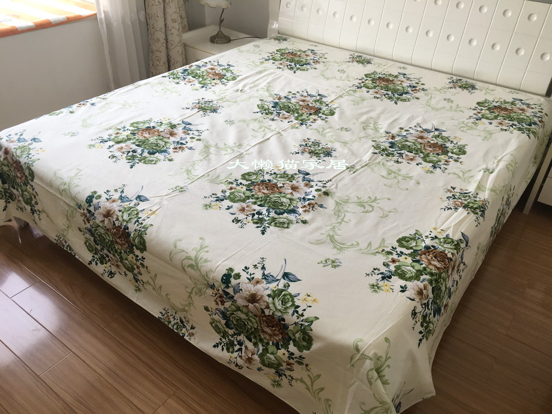 Super ~ giá trị cotton vải thô in ấn vải nhỏ mùa hè mát mẻ mềm mat giường pillowcase có thể được trang bị với ba bộ