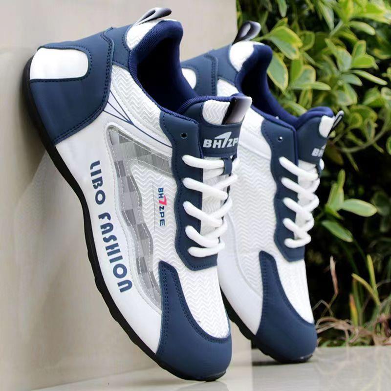 Official Website Genuine 2026 New Spring/Summer Men's Shoes Breathable Dad Shoes Mesh Casual Shoes Leather Sports Running Shoes