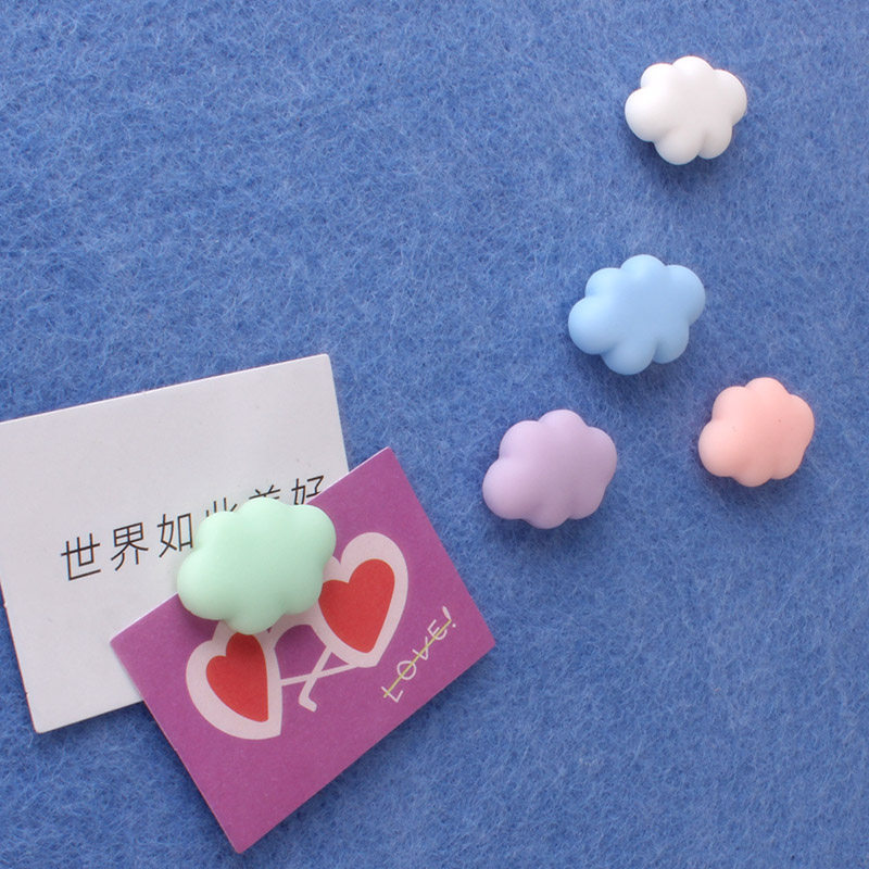 14 colored cloudpushpin plastic nail stationery cloudpushpin handpress decorated large head cute push nail