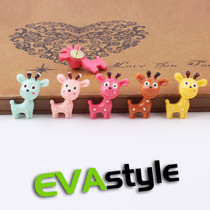 1 EVAstyle Super Mouth Deer Creative Cartoon Nail Cute Animal Cork Plate Nail