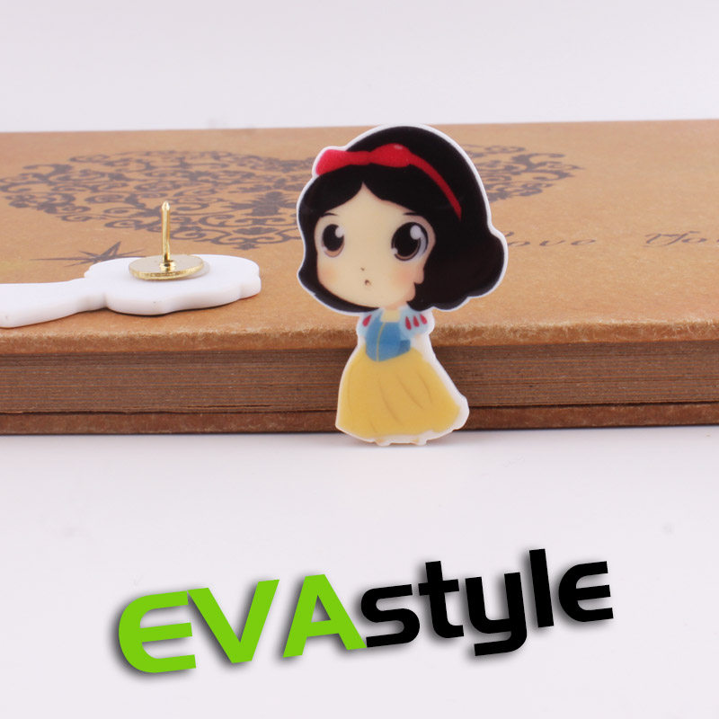 1 Snow White girl nail creative press cartoon map cork message board cute decorative nail