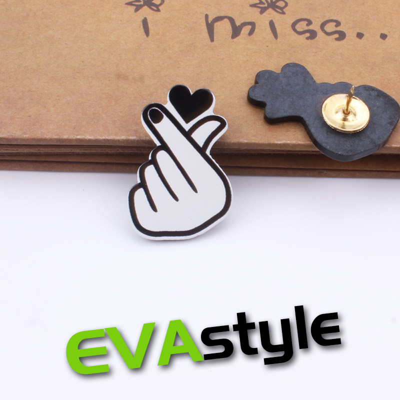 1 finger head is more than heart gesture expression, INS wind photo wall decoration accessories press nail