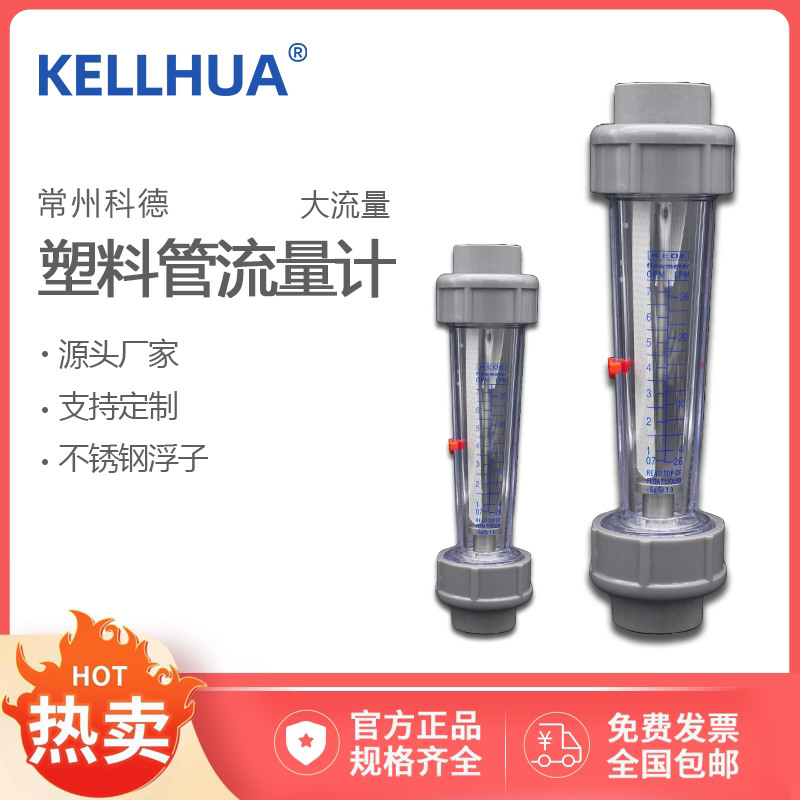 科德LZB-25S/32 短款塑料管转子流量计浮子大流量南京大华仪器