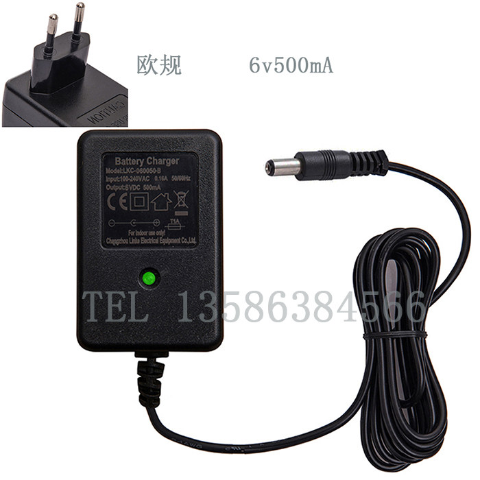 Запчасти для детского транспорта 圆孔通用遥控玩具车6v/12v充电器，美.英.澳.欧规的电池充电器 21st scooter