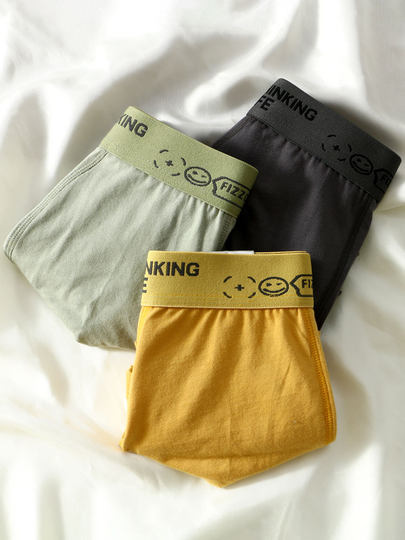 Модное брендовое мужское нижнее белье из чистого хлопка, антибактериальные трусы-боксеры со средней посадкой, удобные, дышащие, быстросохнущие спортивные боксеры для подростков.