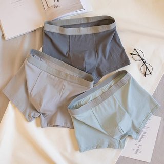 Japanese Underwear Men's Pure Cotton Crotch Antibacterial Breathable Comfortable Boxer Briefs Youth Mid-Waist Loose Trendyy Personalized Boxer Briefs