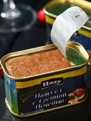 Canned foie gras Russian style European cuisine local specialty snacks Western food condiments Bread sauce side dishes