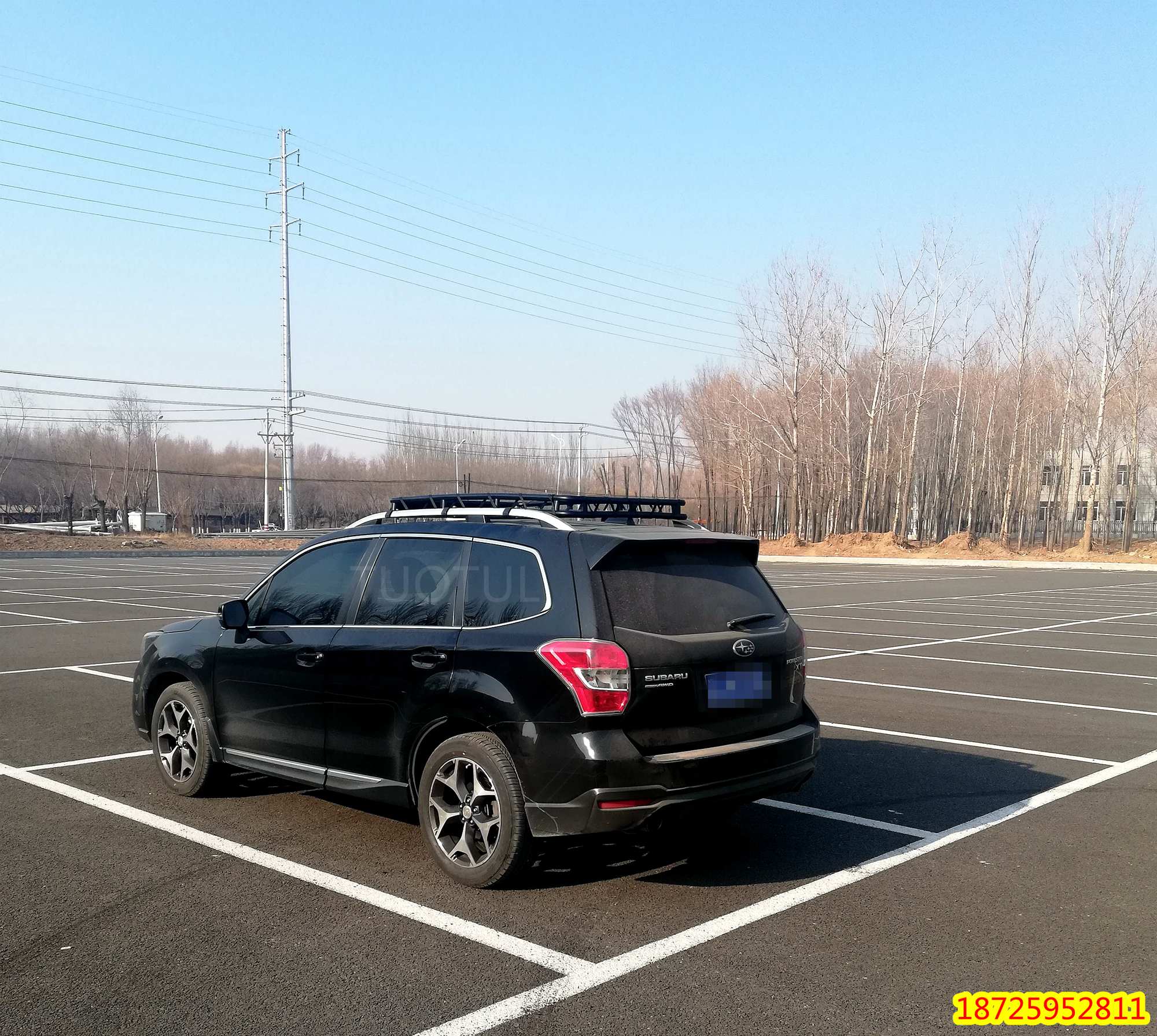 Subaru Forester mới Khung nhà để xe tải đặc biệt Vật liệu thép không gỉ vào thiết bị tự lái - Roof Rack thanh lý giá nóc ô to