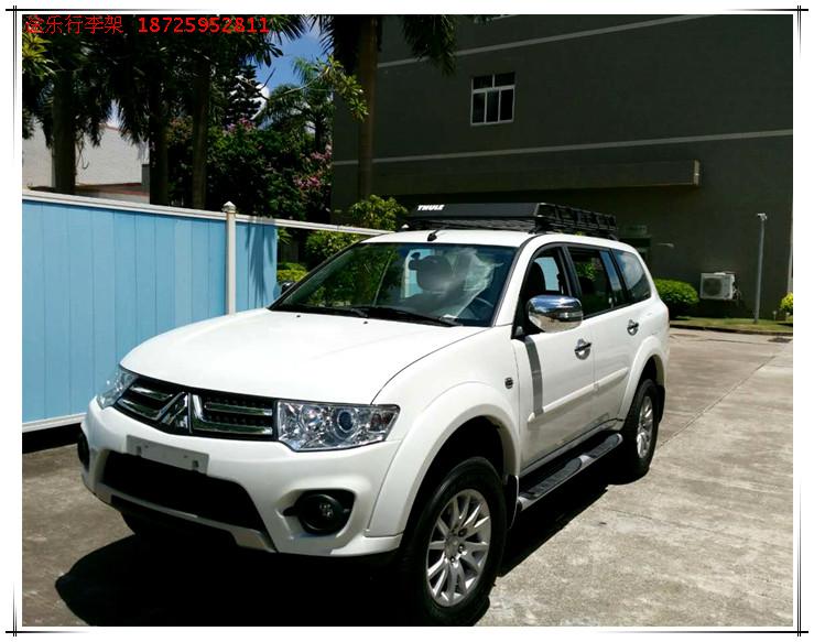 GAC Mitsubishi Pajero Jin Chang đặc biệt mái tải thép không gỉ hành lý khung hành lý giá tự lái xe vào thiết bị