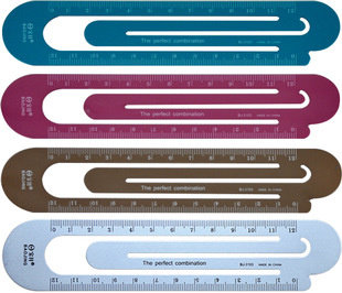 Baojing aluminum alloy ruler set ruler German craft wear-resistant rust-free students are available to adults