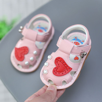 Soft Bottom Non Slip 0-1 1 2 Years Old Girl Ringing Sandals — 2