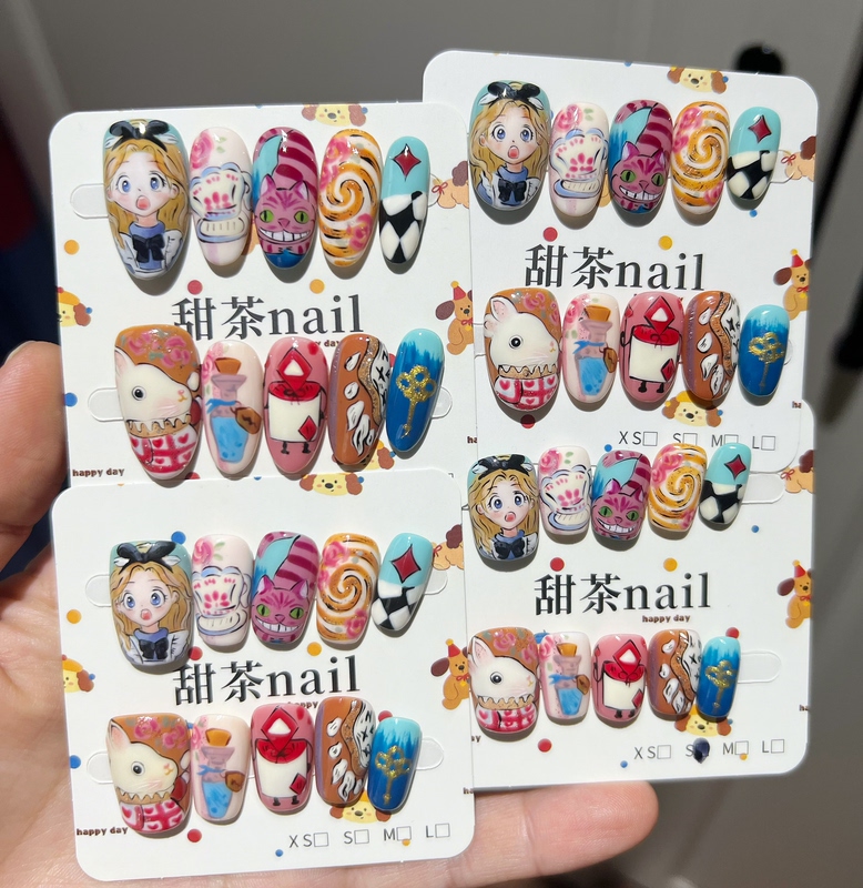 "Sweet Tea Handmade Nails" Alice in Wonderland