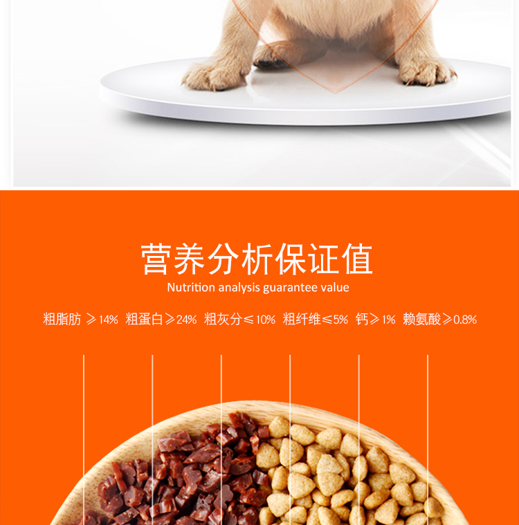 Đôi chiến đấu thức ăn cho chó phổ lớn vừa con chó nhỏ chó trưởng thành Tha Mồi Vàng samoyed dog staple thực phẩm 5 kg thức ăn cho chó phốc sóc 2 tháng tuổi