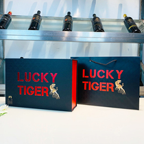 Tiger Year Zodiac Red Wine Box 2 Packs Gift Box Double Branch Universal Wine Box Gift Box Empty Box box