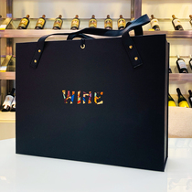 High-end new double red wine leather box gift 2 wine packaging boxes gift box black empty box in stock