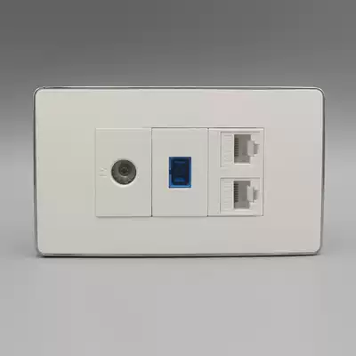 120 type dual computer fiber optic TV socket 2 RJ45 network SC Fiber TV cable TV switch