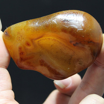 Beetle Madagascar agate pattern seed material natural horse water flushing skin original stone hand handle Stone