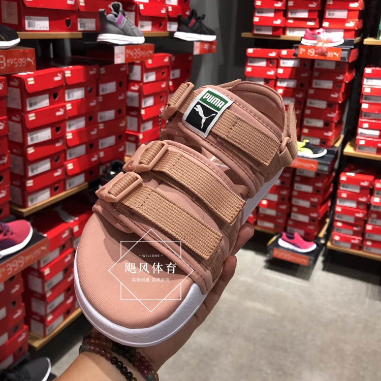 Dép Puma Hummer Dép nữ Velcro Đôi Tie Beach Beach Đôi mùa hè Giải trí Dép thể thao Nam 365630 dép xăng đan nữ