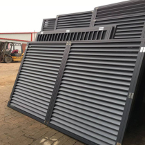 Aluminum alloy air conditioning outer hood manufacturers stainless steel rainproof blinds custom central air conditioning cover outer wall grid fence