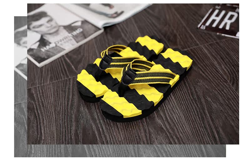 Dép nam mùa hè flip flops dép cá tính đáy mềm giày bãi biển của nam giới chân non-slip dép sinh viên clips kéo nam triều