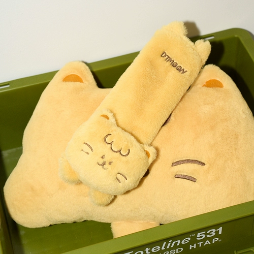 Ремень безопасности для авто, плюшевый пластырь на липучке для автомобиля