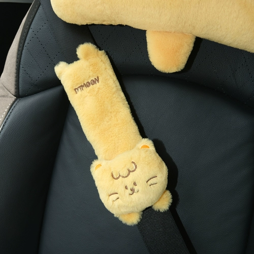 Ремень безопасности для авто, плюшевый пластырь на липучке для автомобиля