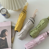 Чисто -розовый зонтик маленькие портативные сгиба свежие свежи