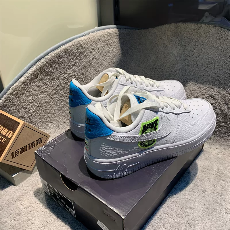 Кроссовки Nike Air Force 1 AF1 Air Force No. 1 Rainbow Hook женские низкие.Board обувь CT1414-101