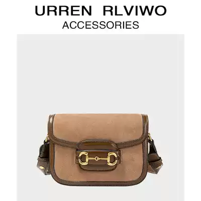 UR women's bag 2021 new trendy leather retro spring and summer wild 1955 saddle bag armpit bag shoulder messenger bag