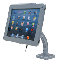 Thick hose ipad display stand is suitable for wall hanging or desktop