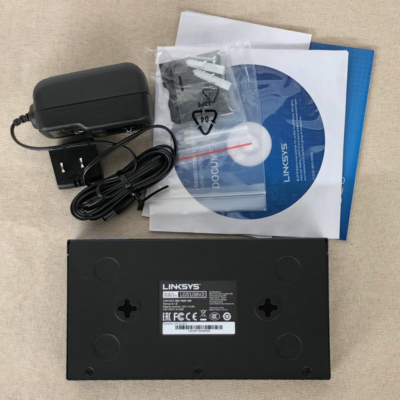 LINKSYS leads LGS108 8-port Gigabit Ethernet metal shell switch LGS116 LGS124