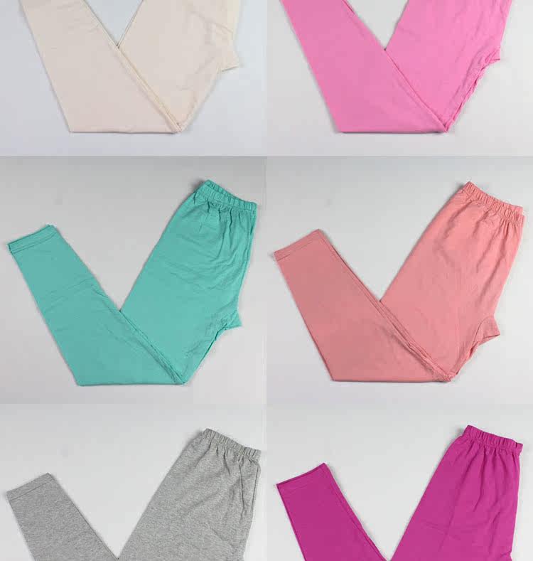 Pantalon collant jeunesse simple en coton - Ref 772819 Image 7