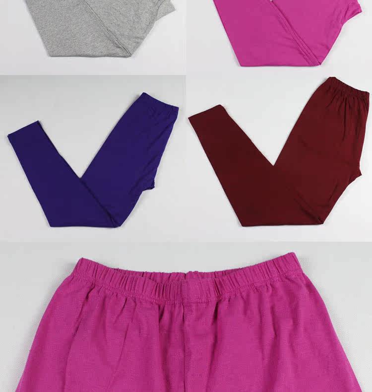 Pantalon collant jeunesse simple en coton - Ref 772819 Image 8