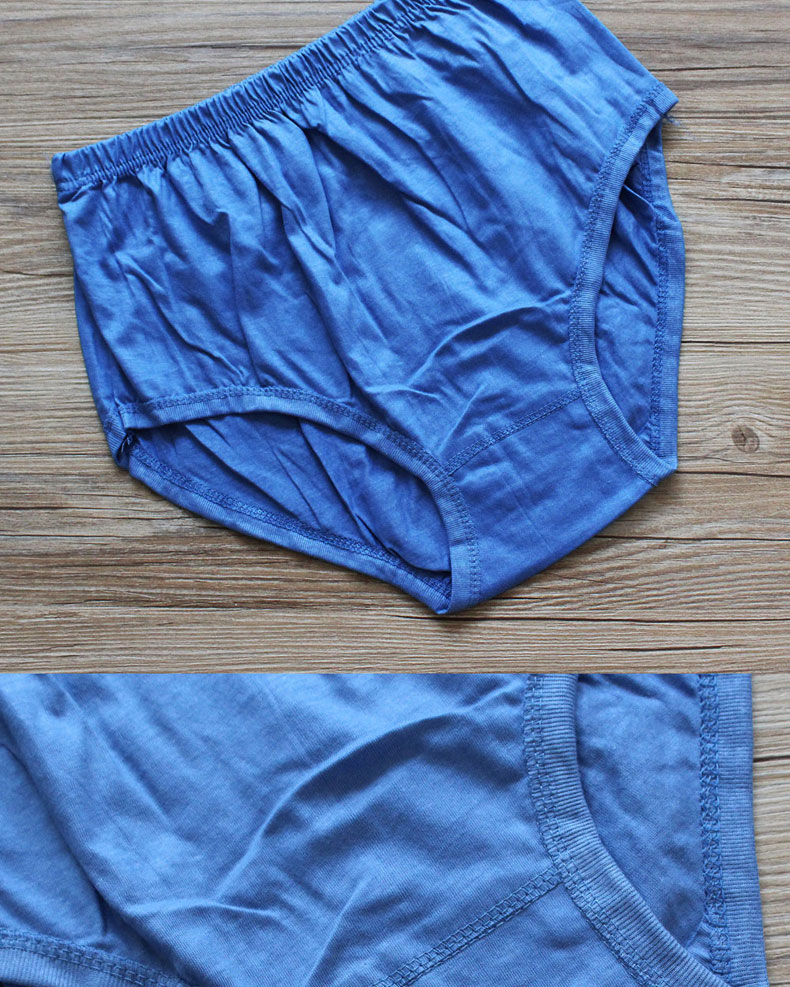 Quần lót nam mùa hè mỏng eo cao cotton giữa và quần lót nam cũ đồ lót xuất khẩu