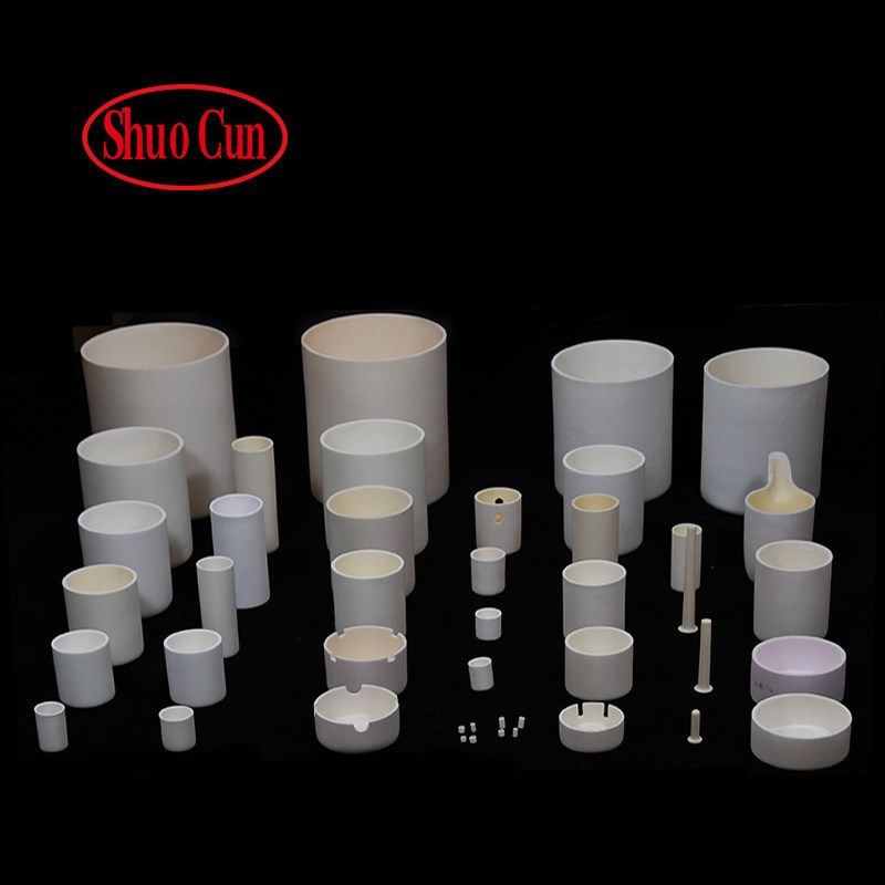 New High Purity Cylindrical Corundum Ceramic Crucible Straight Alumina Porcelain Crucible Laboratory Crucible Refractory 5