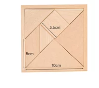 Beech Wood Original Color Tangram 12✖12см