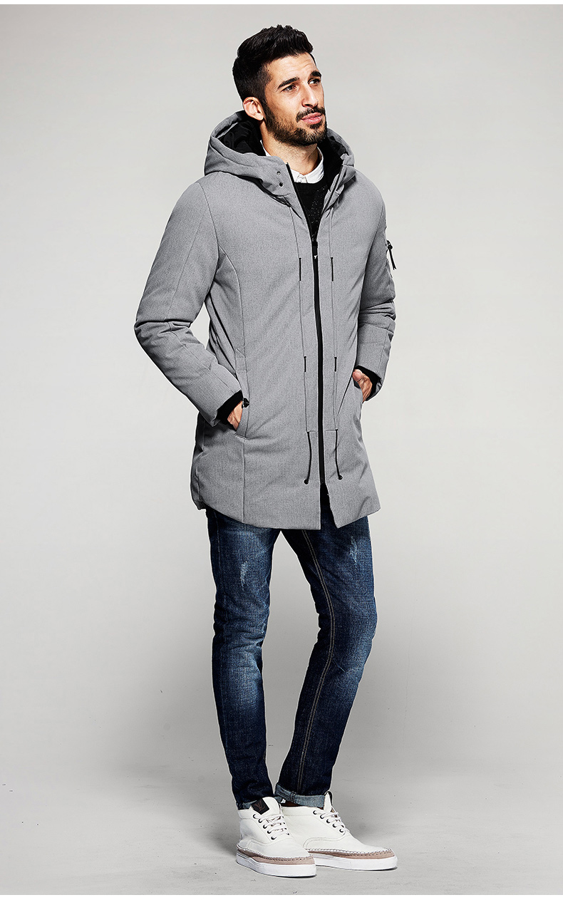 Quần áo mát mẻ mua nam mùa đông dày của người đàn ông bông quần áo nam cotton phù hợp với Slim trùm đầu bông áo khoác thủy triều 21606